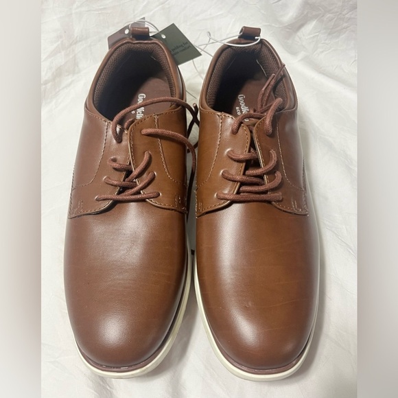 Goodfellow Brown Leather Men's Shoes Size 8 NWT - Picture 1 of 12